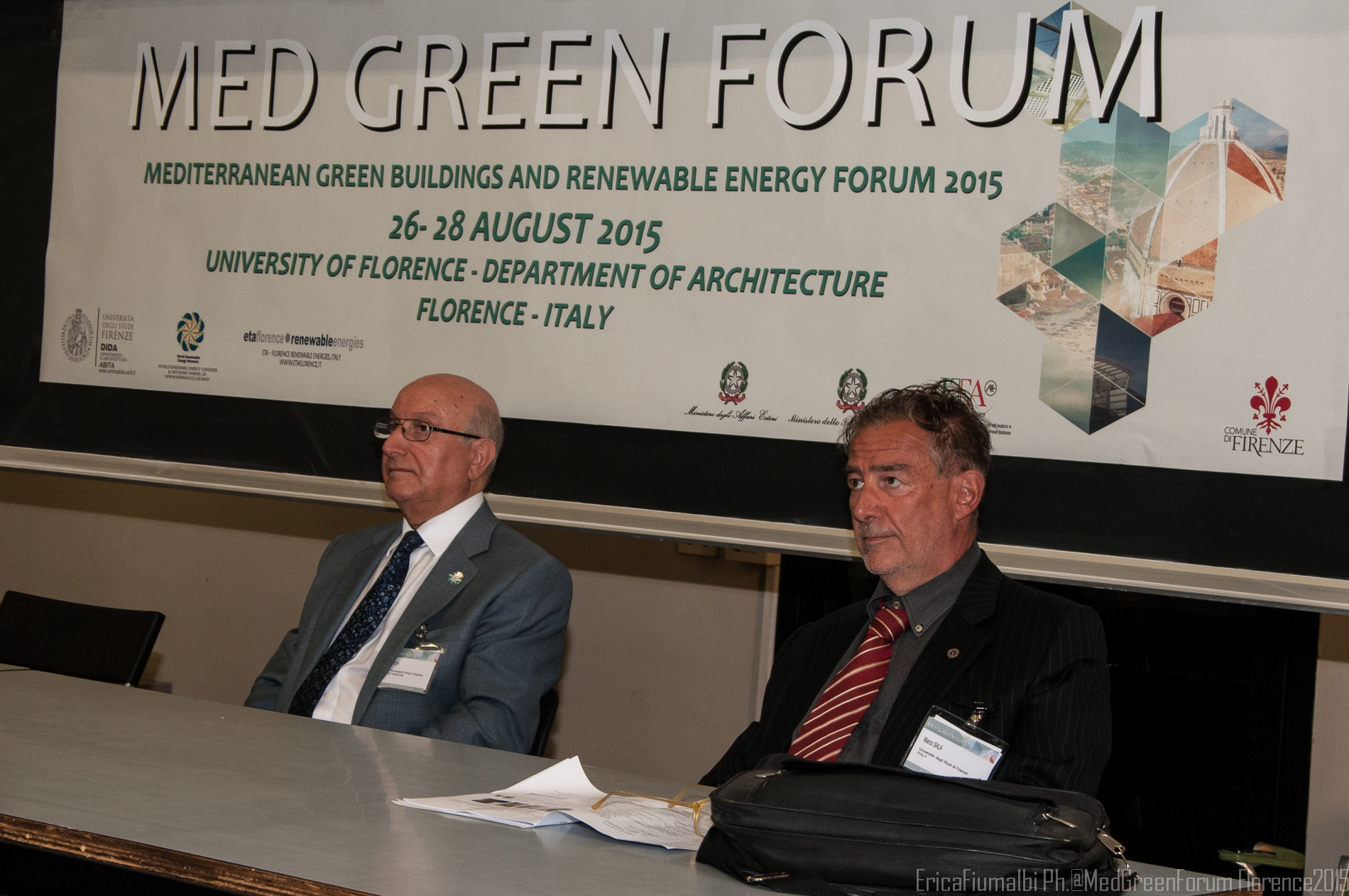 Prof. Ali Sayigh Chairman of Med Green Forum UK Prof.Marco Sala, Co-chair of Med Green Forum - Italy